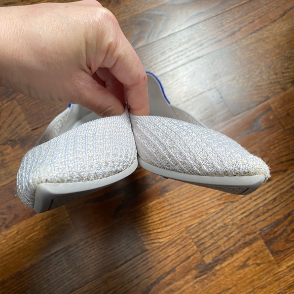 Rothy's The Point flats size 9 “Salt” honeycomb retired discontinued white cream - Picture 12 of 16